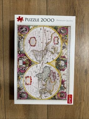 Trefl 2000 Piece World Map Jigsaw Puzzle Made in Europe NIP
